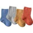 thumbnail image 2 of par/lote calcetines sólidos para bebés recién nacidos de algodón suave Primavera Invierno niños bebé niño niña calcetín acanalado calentadores de piernas accesorios para niños pequeños Tan Jianjun unisex, 2 of 2