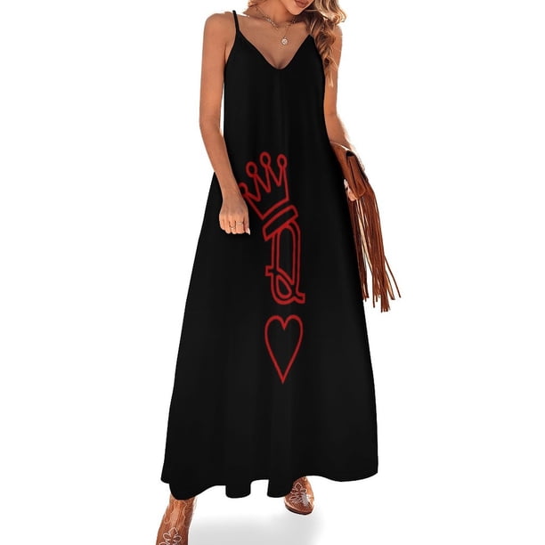 Vestido sin mangas de corazones Vestido largo de verano para mujer Ropa de verano Vestidos de verano para mujer