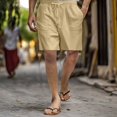 thumbnail image 2 of Men’s Cotton Casual Shorts Straight Leg Breathable Comfortable Summer Home Bottoms, 2 of 6