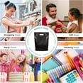 thumbnail image 5 of 1000 Pack 12" x 15" with 1.25 mil Thick Black Merchandise Plastic Glossy Retail Bags - Die Cut Handles - Perfect for Shopping, Party Favors, Birthdays, Children Parties - Color Black - 100% Recyclable, 5 of 7