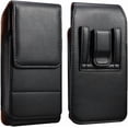 thumbnail image 2 of Large Cell Phone Holster Case with Belt Clip Loop Pouch for Motorola Moto G Power 5G G Stylus 5G G Play Edge, Galaxy A14 A16 A36 A05 A04e A03s S25 Ultra S23/S22/S21 Ultra, OnePlus Nord N30(Black, XL), 2 of 8
