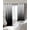 Black, variant on Burnt Orange Black Ombre Blackout Curtains for Bedroom/Living Room, Thermal Insulated Kitchen Curtains, Modern Abstract Striped Gradient Grommet Darkening Window Treatment Drapes 42"x84"x2