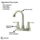 thumbnail image 2 of Llave Mezcladora Baño Lavabo Alfa  Acero Inoxidable Satinada Manerales Garza, 2 of 3