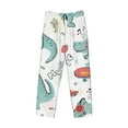 thumbnail image 4 of Daiia Music Lover Dinosaur Men's Sleep Pant with Pockets and Drawstring,Pajama Pants-Small, 4 of 9