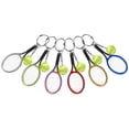 thumbnail image 2 of Mini Tennis Racket Keychain, Bag Pendant 6Pcs Exquisite Plastic  Friends Gift, 2 of 8
