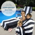 thumbnail image 3 of Superior Cabana Cotton Towel/ Chaise Lounge Chair Cover, Charcoal, 3 of 11