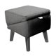 thumbnail image 2 of Taburete de escalera para mascotas, multiusos, portátil, ahorra espacio, esencial para cachorros, camas, gatitos, coches, sofás, pequeños y ancianos. Negro Gris, 2 of 9