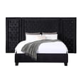 thumbnail image 2 of ACME Damazy Queen Bed in Black Velvet, 2 of 5