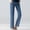 Blue, variant on Maternity Work Pants High Waist Stretch Straight Leg Denim Pants Full Length Over The Belly Support Comfortable Casual Pregnancy Jeans Pregnancy Pants