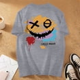 thumbnail image 5 of Playeras De Hombre Camiseta Informal De Verano De Manga Corta Con Cuello Redondo Y Estampado De Letras Y Caras Para Hombre, 5 of 5