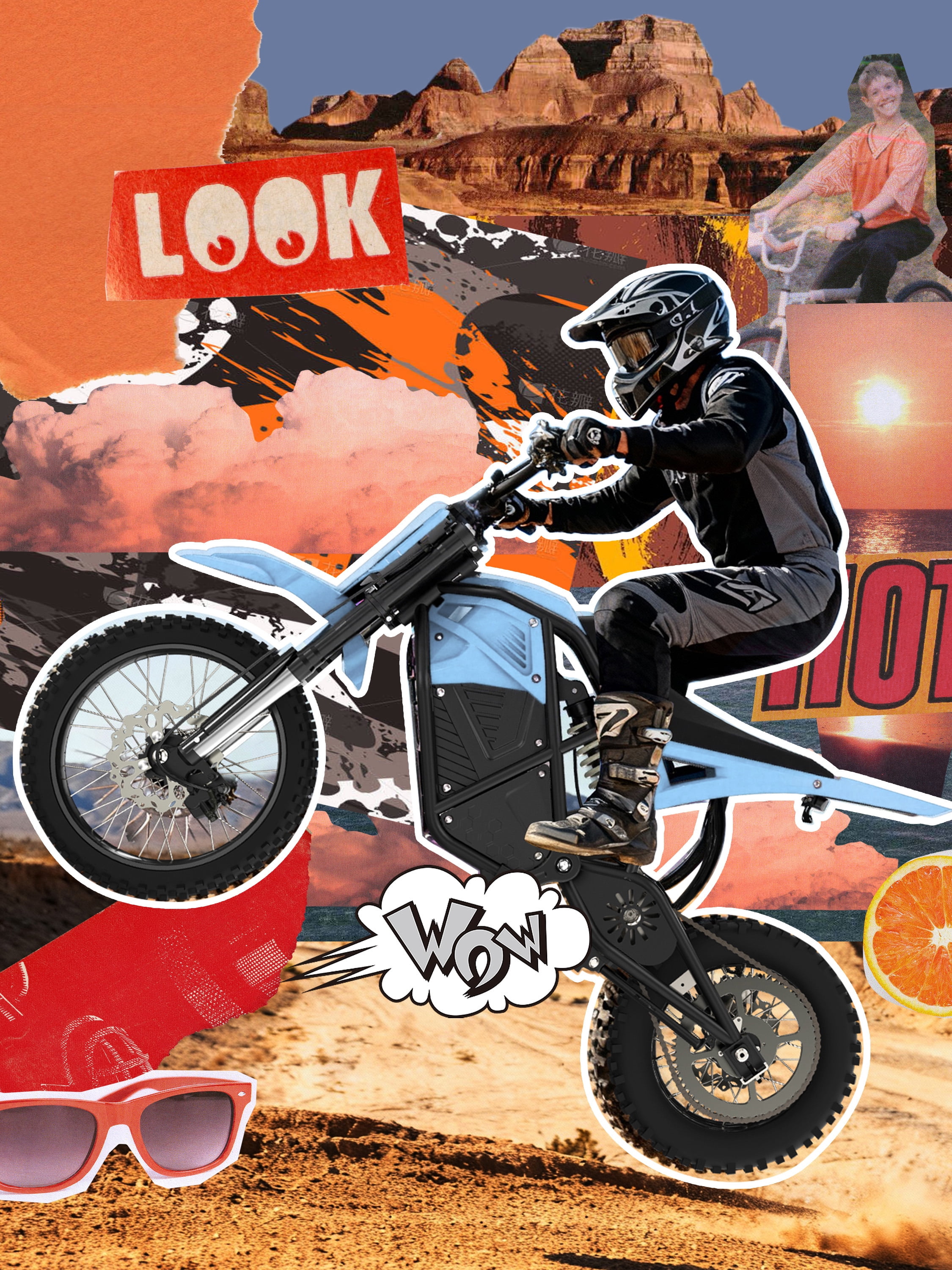 Eskute Electric Dirt Bike for Teens Adults, Electric Motorcycle 48V23Ah, Mid-Drive Motor 3500W Peak 38mph 53-Mile Range, Hydraulic Nitrogen Dual Shock Absorbers Blue with Lock, UL2849