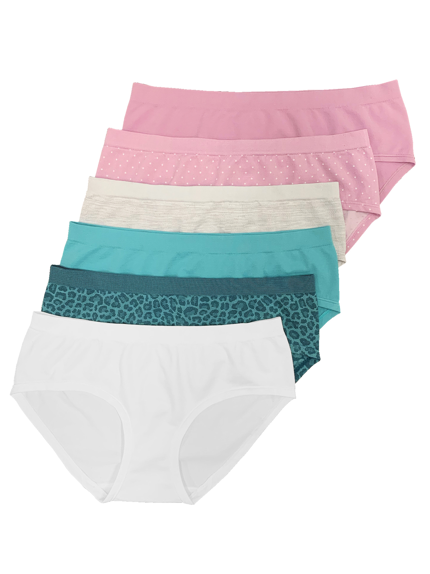 Secret Treasures Women's Seamless Hipster Panties, 6Pack