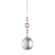 thumbnail image 2 of Colgante De La Colección Crystal Light Bola transparente de cristal que atrapa la luz, joyería que se puede colgar para la sala de estar (rosa), 2 of 7