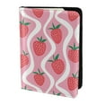 thumbnail image 2 of Pofeuu Strawberries Print Travel Document Organizer Passport Holder Men Women for Family (6.5 in x 4.5 in),Wallet Holder Credit Card Clutch Bag Case, 2 of 5
