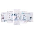thumbnail image 1 of 5 Pcs Unframed Canvas Art Print Painting Picture Home Modern Wall Hanging Decor, 1 of 6