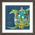 thumbnail image 1 of Great Art Now Chentes Turtle on Blue by Kellie Day, Framed Wall Art, 25.5W x 25.5H, 1 of 3