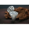 thumbnail image 4 of Roarsilver Dragon Seal Elegance: 925 Sterling Silver Dragon Symbol Ring | 7.5, 4 of 5