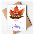 thumbnail image 1 of Autumn Greetings Emotional Maple Welcome Back Greeting Cards Envelopes Blank, 1 of 3