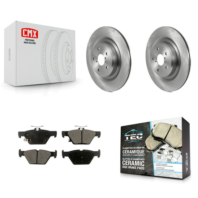 Transit Auto Rear Disc Brake Rotors and Ceramic Pads Kit for Car 2019-2024 Subaru Ascent K8T-103924