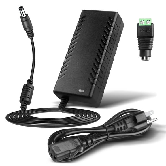 12V 8A Power Supply, COOLM AC DC 12V 8A Power Adapter 96W Transformers Charger LED Driver Replacement 12V 7.5A 7A   5.5x2.1mm DC Female Jack Socket for CCTV Security Camera LED Strips Lighting