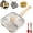 Beige+Cover, variant on Romiantic Omelette Pan Mold 4-Cup Egg Frying Pan Nonstick with Handle & Lid, Aluminum Granite Skillet for Omelette, Pancake, Egg Sandwich & Breakfast, Induction & Gas Stove Compatible (Beige+Cover)