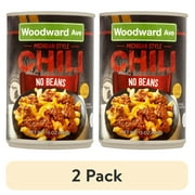 (2 pack) Woodward Ave Michigan Style No Beans Chili, Gluten Free, 15 oz, Can