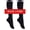 Black, variant on Women's Knee High Lace Ruffle Socks with Bow