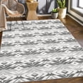 thumbnail image 2 of Outdoor Rug Carpet, 9x12 Ft Non Slip Washable Rug, Rustic Large Floor Mat, Modern Area Rug for Backyard Garden Picnic Beach Living Room Black, 2 of 8