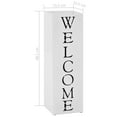 thumbnail image 4 of vidaXL Support de Parapluie Acier Blanc Bienvenue, 4 of 4