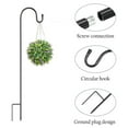 thumbnail image 2 of KOOVON 39 Inch Shepherds Hooks for Outdoor Garden Wedding Bird Feeder Pole for Hanging Solar Lights Plant Baskets Lanterns 2 Pack, 2 of 9