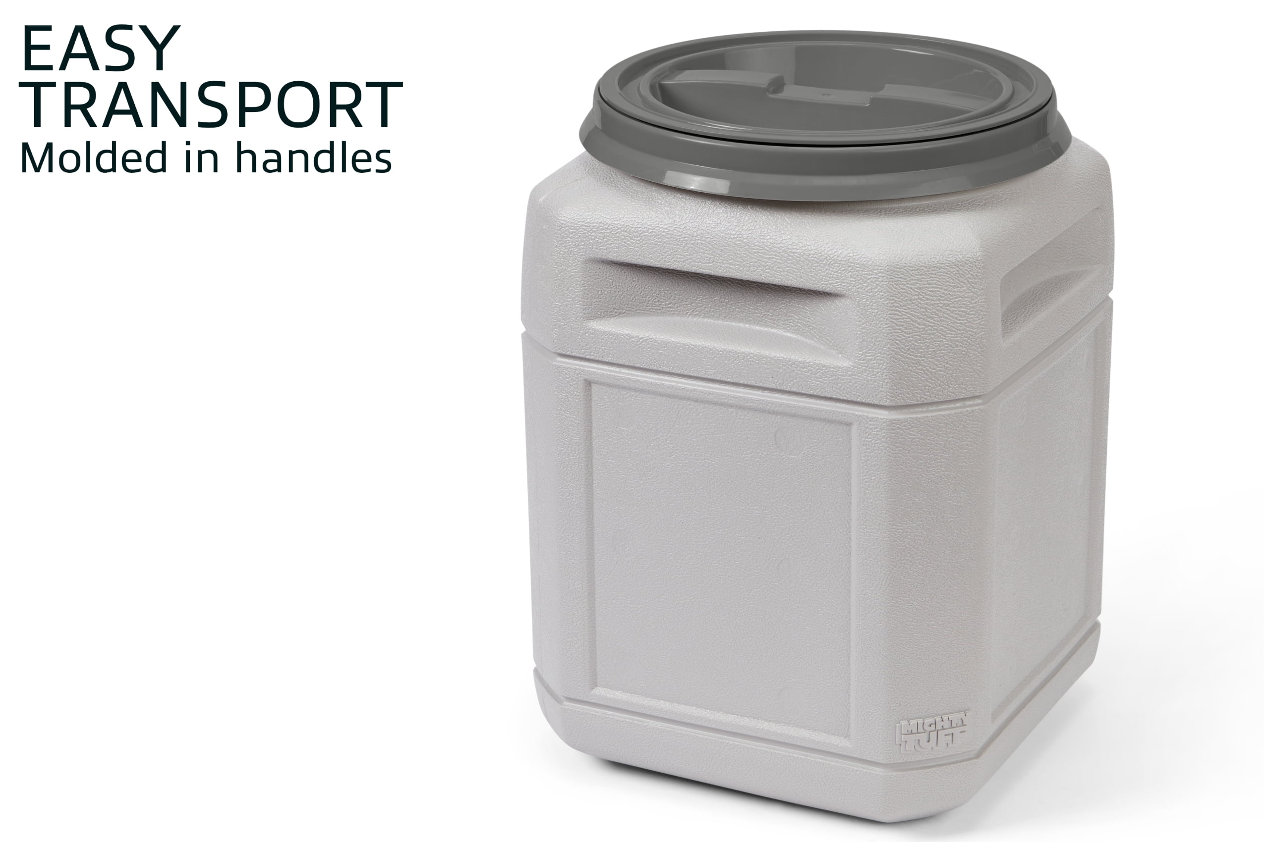 Mighty Tuff 6 Gal 24 Lb Pet Food Storage Container with Scoop