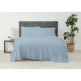 thumbnail image 3 of Cannon Solid Percale Light Blue 5 Piece Split King Sheet Set, 3 of 8