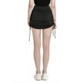 thumbnail image 5 of Seyurigaoka Women Juniors Summer Bodycon Pantskirt, Solid Color High Waist Short Skirt with Drawstring Sports Wear, 5 of 6