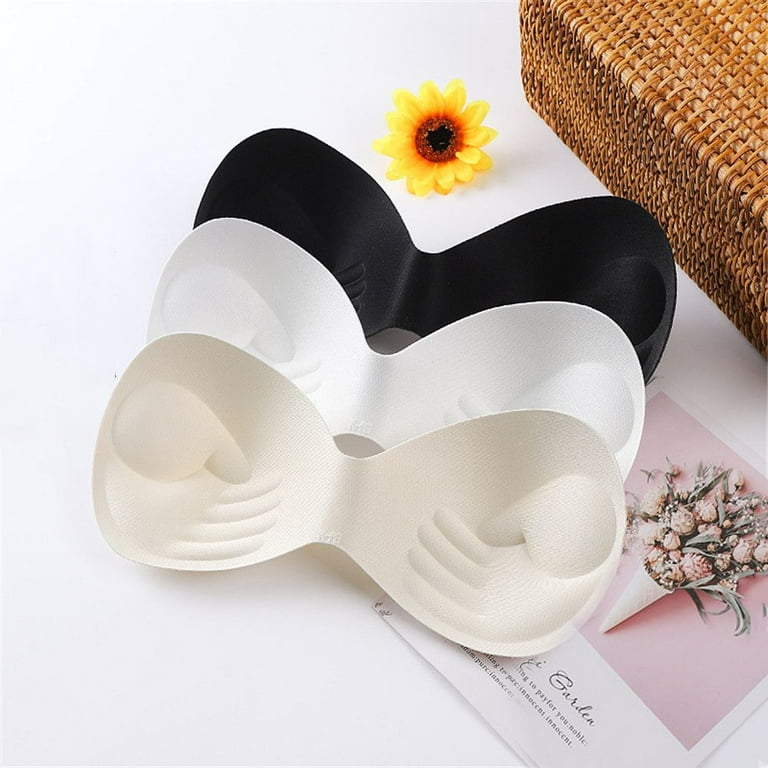 Thick Bra Pads Inserts Breast Enhancers Inserts Latex Bras Inserts Push Up  Pads For Sports Bra Cups Swimsuit Bean Paste Color
