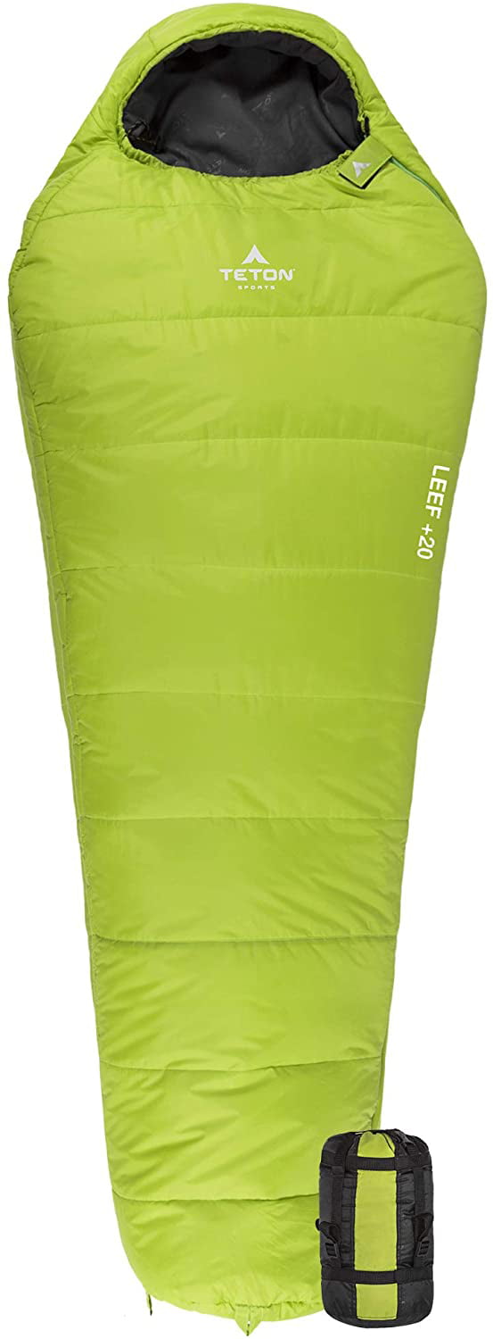 Light Mummy Sleeping Bag for Hiking Camping and Outdoors with Compression Sack 
