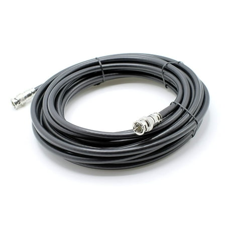 THE CIMPLE CO - BNC Cable, Made in the USA, Black RG6 HD-SDI and SDI Cable (with two male BNC Connections) – 75 Ohm, Professional Grade, Low Loss Cable – 150 feet