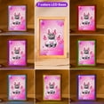 thumbnail image 3 of Faith Love Hope Scottish Fold Breast Cancer Awareness Survivor Acrylic Plaque with Wood Photo Frame Box Cat Lover Kitten Owner Gifts Light Box - 02017, 3 of 5