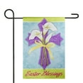 thumbnail image 3 of Northlight Easter Blessings Cross and Lilies Outdoor Garden Flag 18" x 12.5", 3 of 9