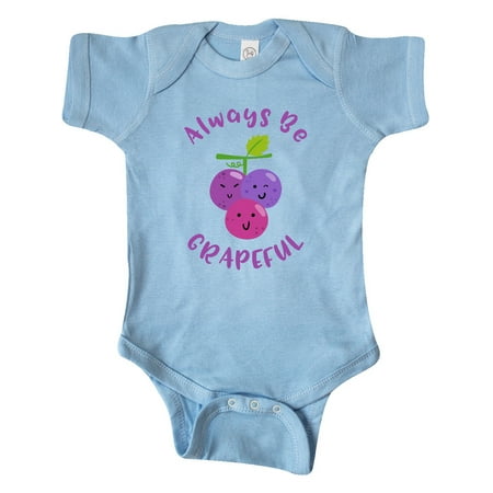 

Inktastic Always Be Grapeful Gift Baby Girl Bodysuit