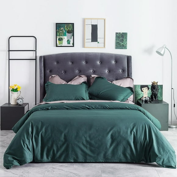 Green Duvet Cover Queen  Peacock Green Duvet Cover 3 Pieces Set 1