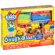 KIDDY DOUGH Modeling Dough Play Set for Kids - Starter Kit Includes 3 Cans of Dough Tools W/Built-in Stamps, Cutter Stencils, Extruders - Educational Dough Kit for Preschool, Kindergarten, Age 6+