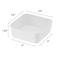 thumbnail image 6 of Yamazaki Home Vanity Tray - Flat - Two Sizes, White, Steel, 3.5" x 3.5", No Assembly, 6 of 6