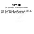 thumbnail image 2 of SIM Rear Semi-Metallic Disc Brake Pads and Wear Sensors Kit for Car BMW 335i xDrive KSW-100605, 2 of 8