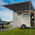 thumbnail image 2 of Yescom Ripstop Vehicle Awning 8.2x8.2' Roof Rack Overlanding Shade for RV SUV Tailgate Outdoor Camping Gray, 2 of 12