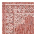 thumbnail image 4 of SAFAVIEH Courtyard Delbet Distressed Medallion Indoor/Outdoor Runner, 2'3" x 8', Rust/Ivory, 4 of 6