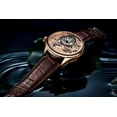 thumbnail image 2 of Aesop Men Genuine Mechanical Hand-Wind Tourbillon Wrist Watch Business Watches Leather Strap, 2 of 4