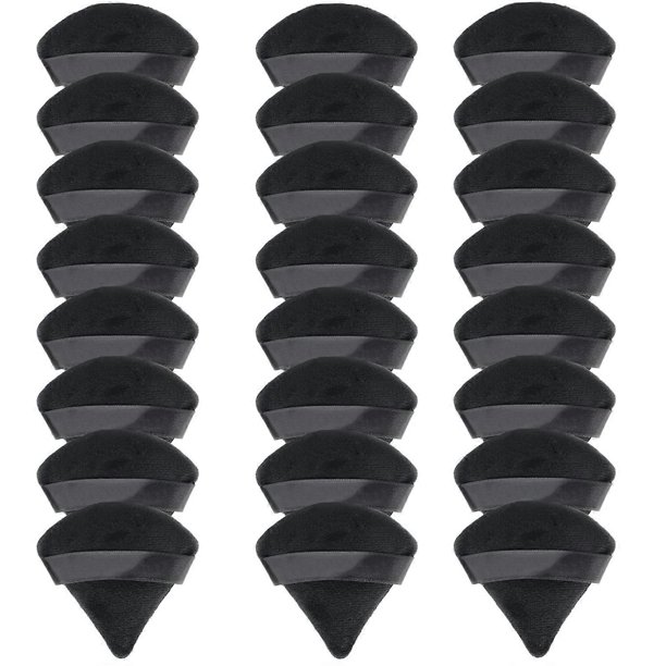 24 Pieces Powder Puff, Triangle Makeup Puff Cotton Powder Face Washable Body Powder Puff for Loose Powder Body Cosmetic Foundation Sponge Makeup Tool