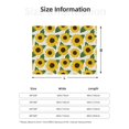 thumbnail image 5 of Rozeui Sunflowers for Flannel Blanket, Soft Fuzzy Plush King Blanket for Winter, Thick and Warm All-Season Bed Throw-40"x30", 5 of 6