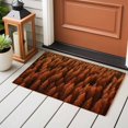 thumbnail image 4 of 2x3 Ft Entryway Area Rug, Burnt Orange Forest Kitchen Rug Runner Washable Floor Mat, Pine Trees Modern Mysterious Art Non Slip Indoor Door Mat Throw Carpet for Bathroom Living Room Bedroom, 4 of 8