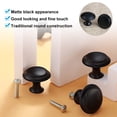 thumbnail image 3 of Juego de 20 tiradores para cajones de color negro mate: pomos para muebles de 27 mm, para armarios, guardarropas y cocinas., 3 of 7